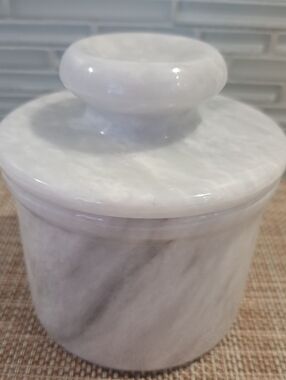 Marble Butter Keeper.  Elegant Butter Dish for Kitchen Countertop